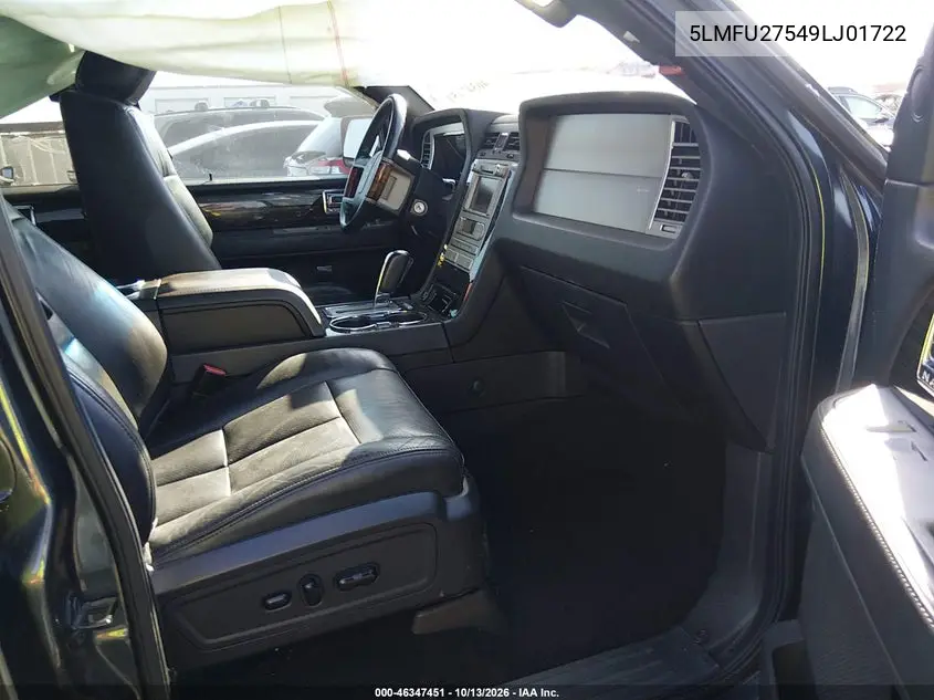 2009 LINCOLN NAVIGATOR VIN 5LMFU27549LJ01722 — фото 5