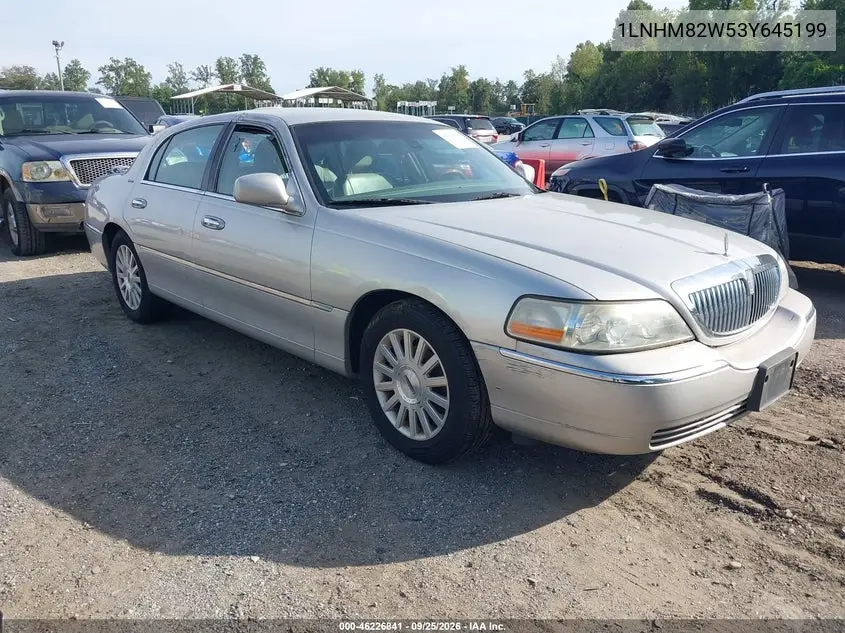 LINCOLN TOWN CAR 2003, VIN 1LNHM82W53Y645199