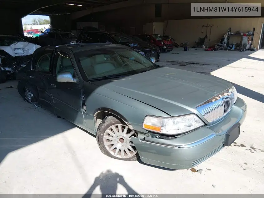 LINCOLN TOWN CAR 2004, VIN 1LNHM81W14Y615944