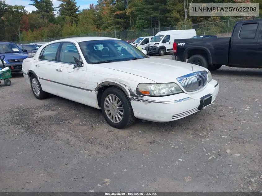LINCOLN TOWN CAR 2005, VIN 1LNHM81W25Y622208