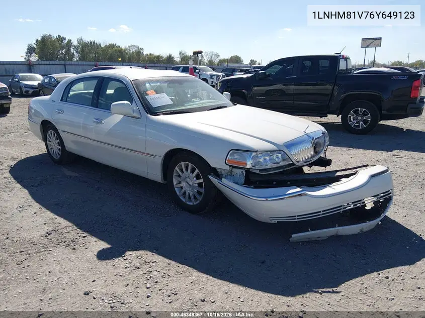 LINCOLN TOWN CAR 2006, VIN 1LNHM81V76Y649123