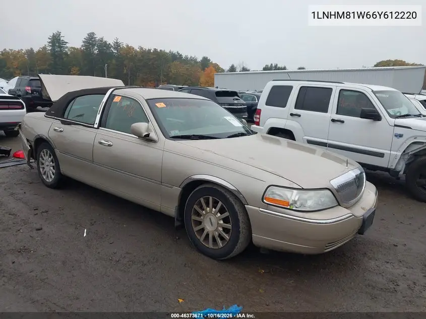 LINCOLN TOWN CAR 2006, VIN 1LNHM81W66Y612220
