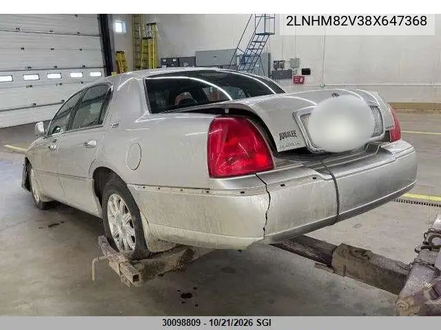 2008 LINCOLN TOWN CAR VIN 2LNHM82V38X647368 — фото 7