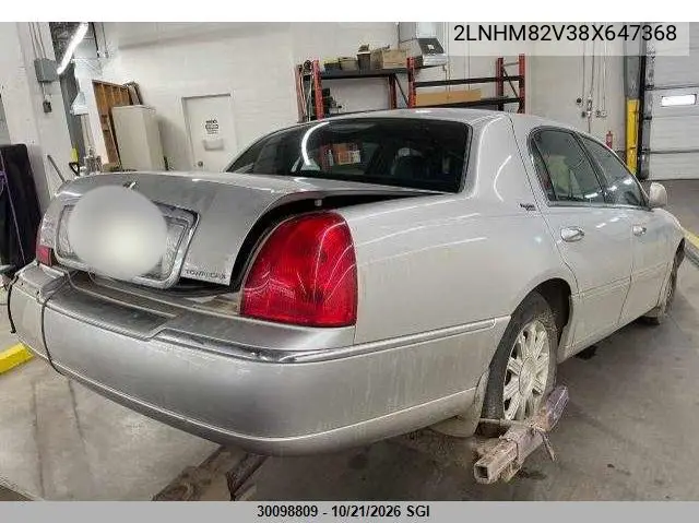 2008 LINCOLN TOWN CAR VIN 2LNHM82V38X647368 — фото 8