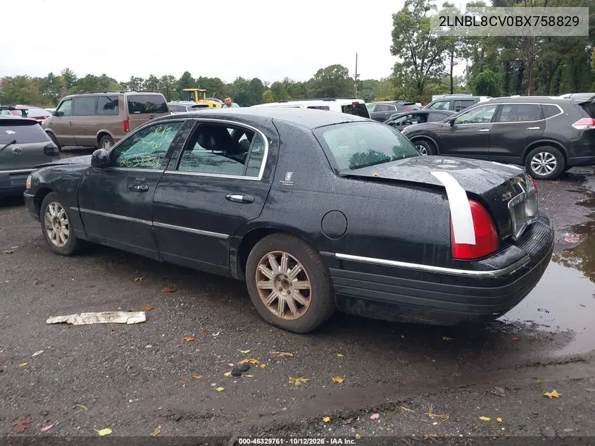 2011 LINCOLN TOWN CAR VIN 2LNBL8CV0BX758829 — фото 3