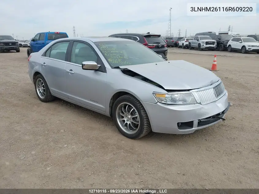 LINCOLN ZEPHYR 2006, VIN 3LNHM26116R609220