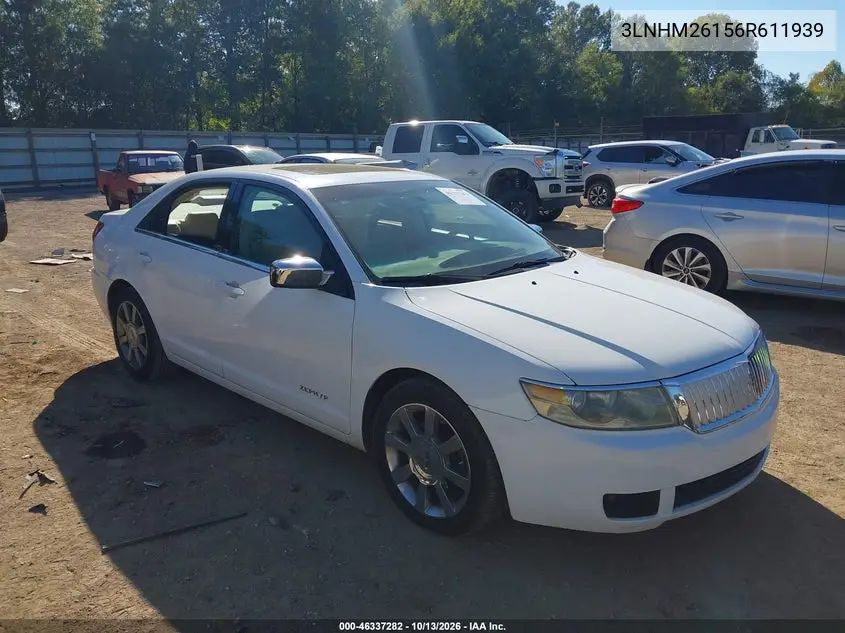 LINCOLN ZEPHYR 2006, VIN 3LNHM26156R611939