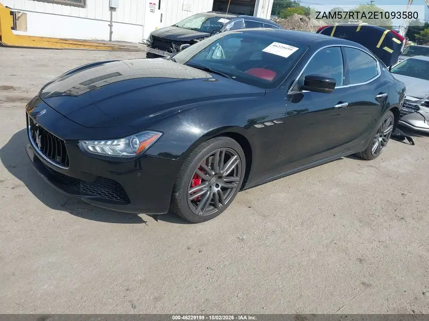 2014 MASERATI GHIBLI VIN ZAM57RTA2E1093580 — фото 2