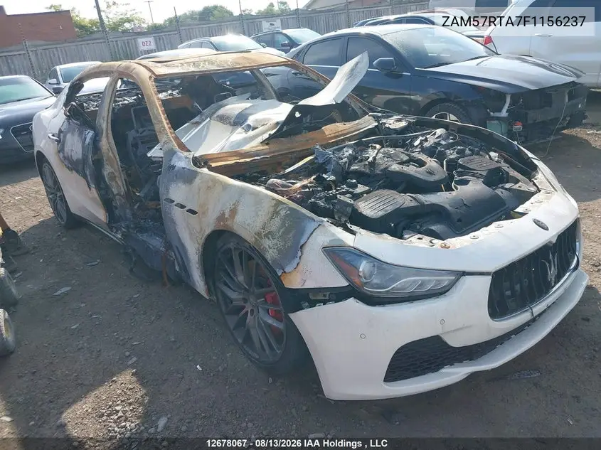 2015 MASERATI GHIBLI VIN ZAM57RTA7F1156237 — фото 12