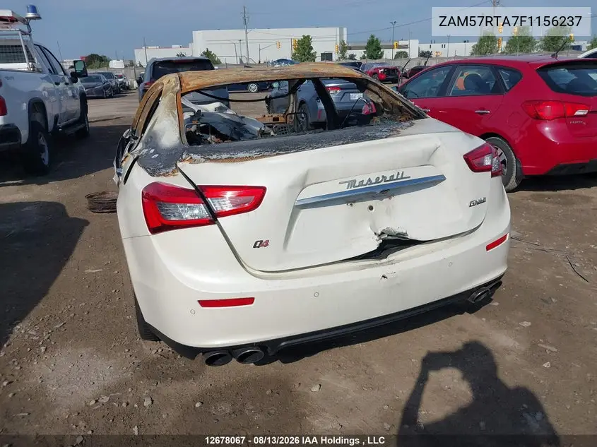 2015 MASERATI GHIBLI VIN ZAM57RTA7F1156237 — фото 3
