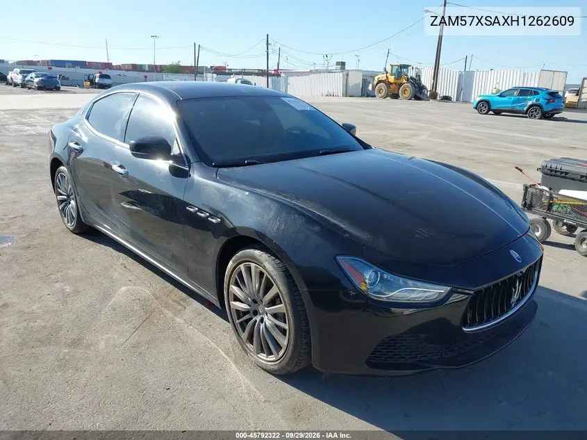 MASERATI GHIBLI 2017, VIN ZAM57XSAXH1262609