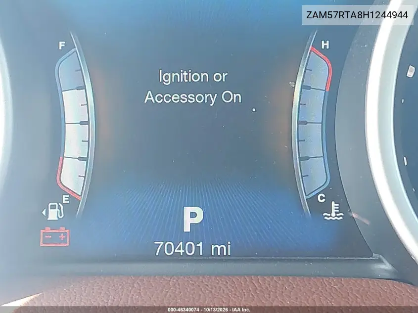 2017 MASERATI GHIBLI VIN ZAM57RTA8H1244944 — фото 15