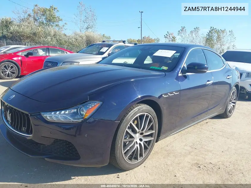 2017 MASERATI GHIBLI VIN ZAM57RTA8H1244944 — фото 2