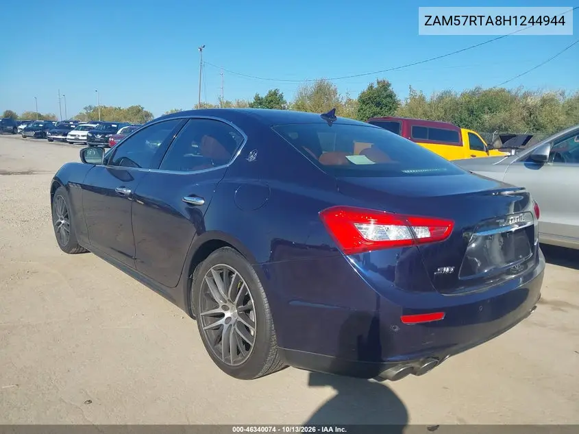 2017 MASERATI GHIBLI VIN ZAM57RTA8H1244944 — фото 3