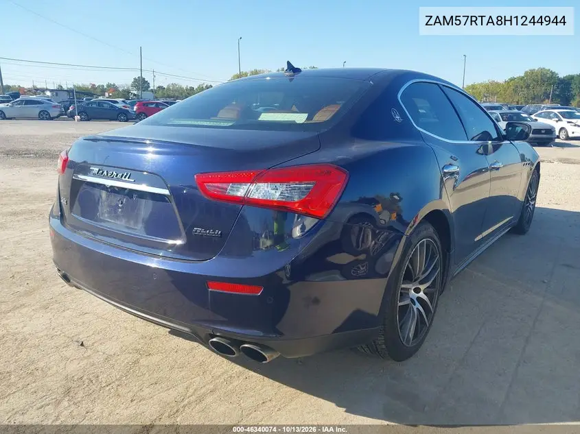 2017 MASERATI GHIBLI VIN ZAM57RTA8H1244944 — фото 4
