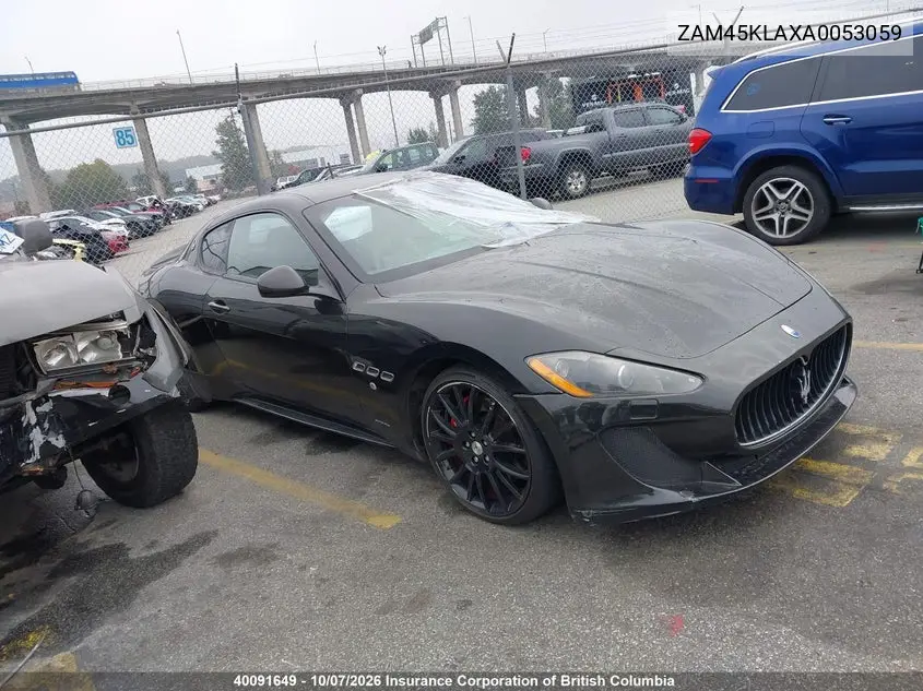 MASERATI GRANTURISMO 2010, VIN ZAM45KLAXA0053059