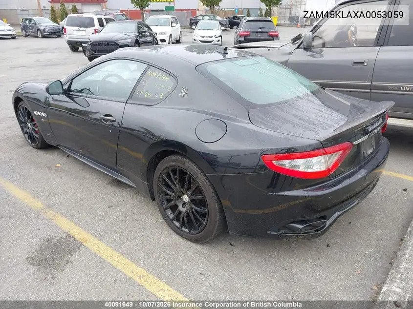 2010 MASERATI GRANTURISMO VIN ZAM45KLAXA0053059 — фото 3