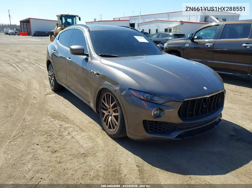 MASERATI LEVANTE 2017, VIN ZN661YUS4HX238551
