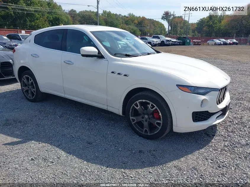 MASERATI LEVANTE 2017, VIN ZN661XUA0HX261732