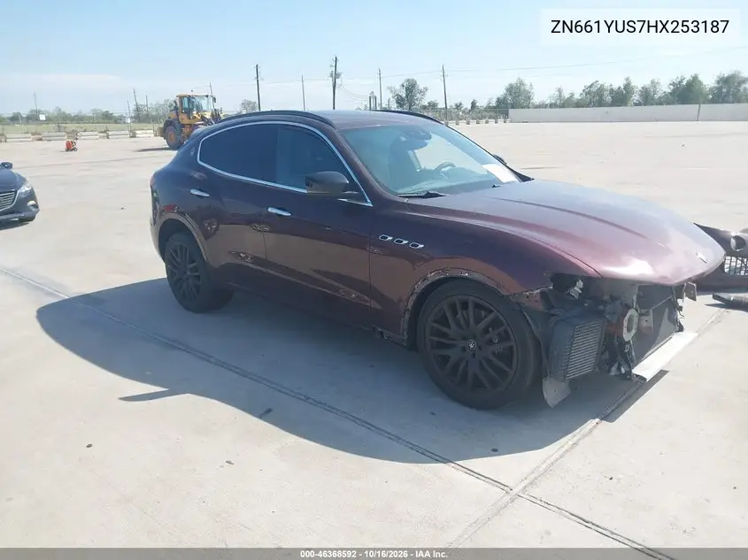 MASERATI LEVANTE 2017, VIN ZN661YUS7HX253187