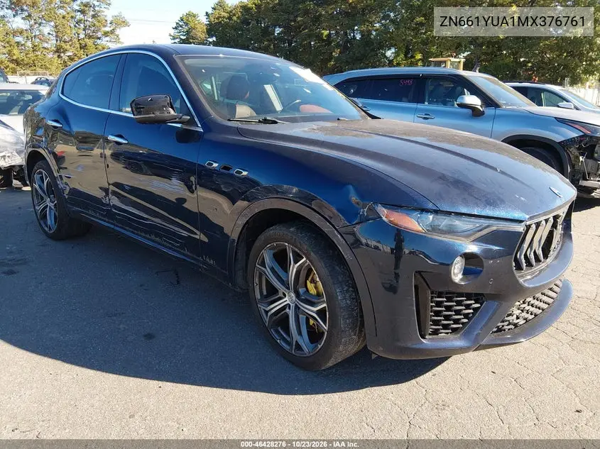 MASERATI LEVANTE 2021, VIN ZN661YUA1MX376761