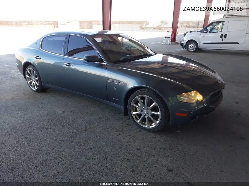 MASERATI QUATTROPORTE 2006, VIN ZAMCE39A660024108