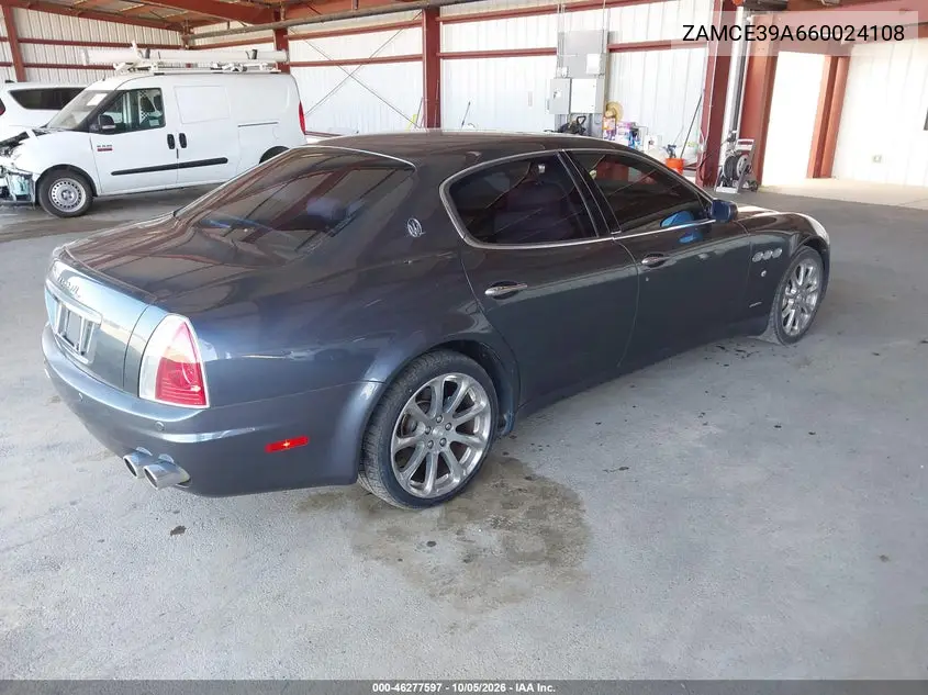 2006 MASERATI QUATTROPORTE VIN ZAMCE39A660024108 — фото 4