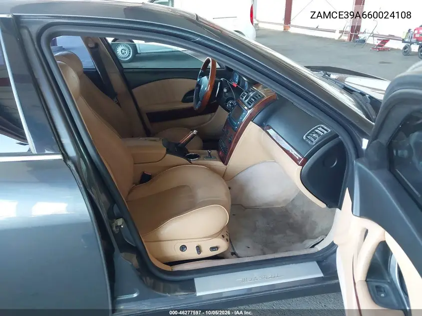 2006 MASERATI QUATTROPORTE VIN ZAMCE39A660024108 — фото 5