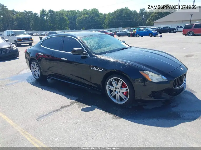 MASERATI QUATTROPORTE 2014, VIN ZAM56PPAXE1074955