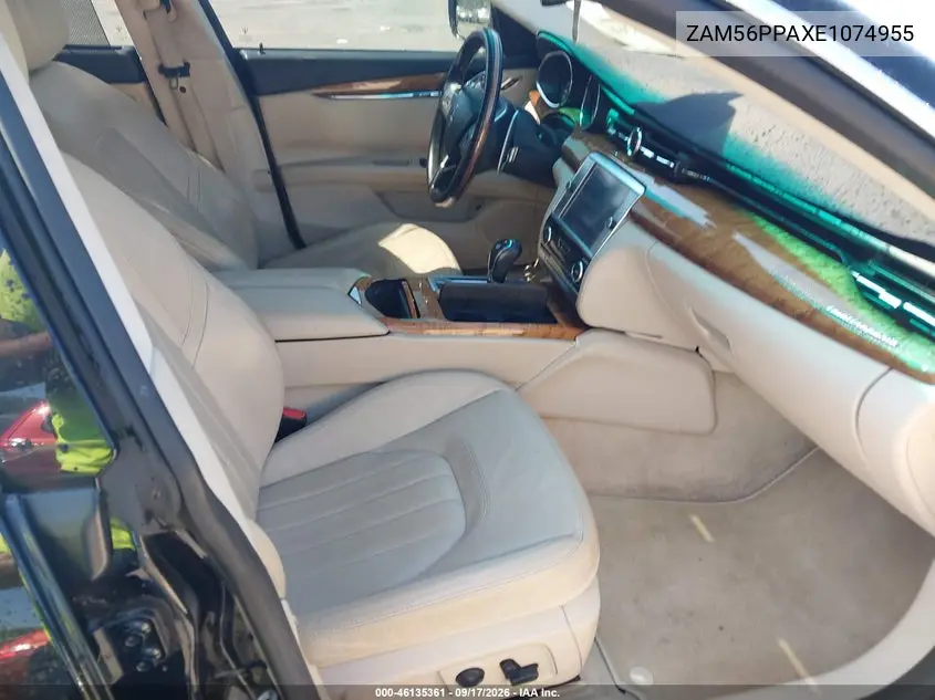 2014 MASERATI QUATTROPORTE VIN ZAM56PPAXE1074955 — фото 5