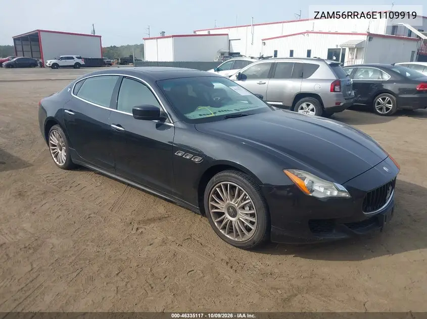 MASERATI QUATTROPORTE 2014, VIN ZAM56RRA6E1109919