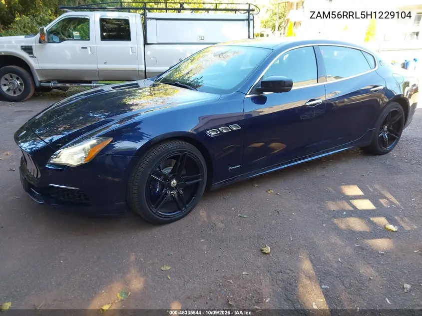 2017 MASERATI QUATTROPORTE VIN ZAM56RRL5H1229104 — фото 2