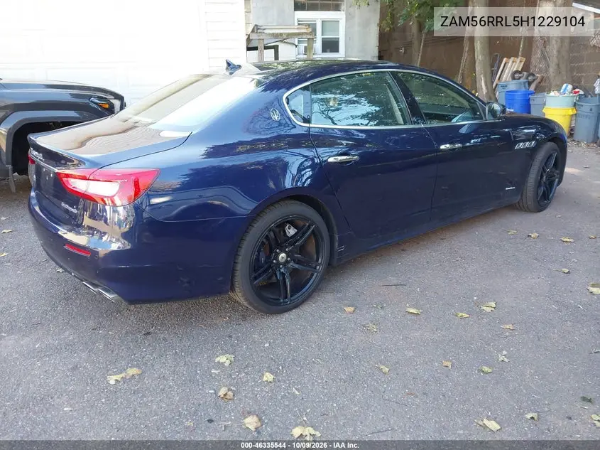 2017 MASERATI QUATTROPORTE VIN ZAM56RRL5H1229104 — фото 4