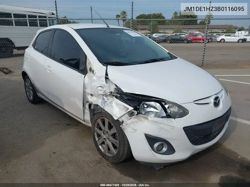 MAZDA 2 2011, VIN JM1DE1HZ3B0116095