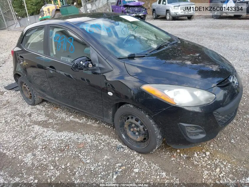 MAZDA 2 2012, VIN JM1DE1KZ6C0143334