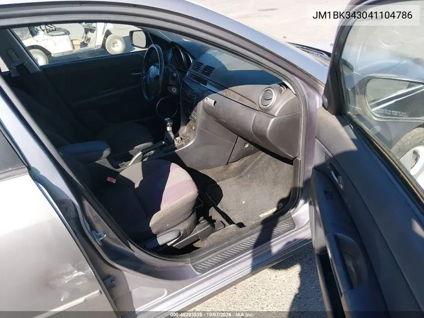 2004 MAZDA 3 VIN JM1BK343041104786 — фото 5