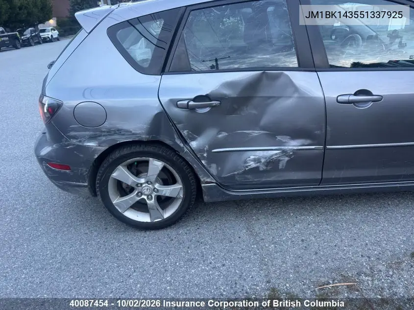2005 MAZDA 3 VIN JM1BK143551337925 — фото 11