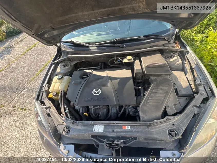2005 MAZDA 3 VIN JM1BK143551337925 — фото 12