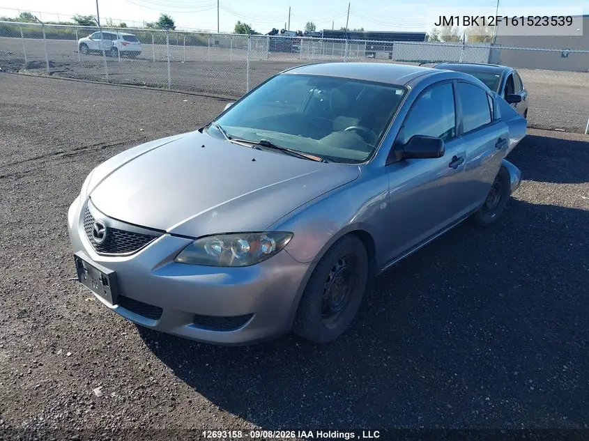 2006 MAZDA 3 VIN JM1BK12F161523539 — фото 2