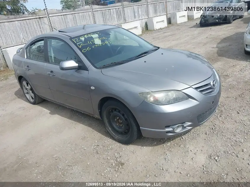 MAZDA 3 2006, VIN JM1BK123861439806