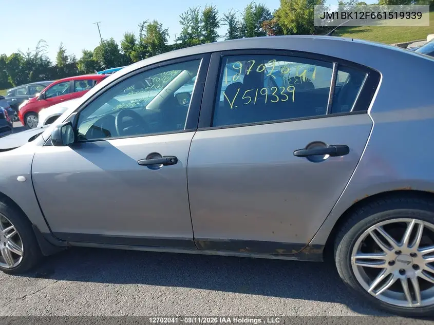 2006 MAZDA 3 VIN JM1BK12F661519339 — фото 14