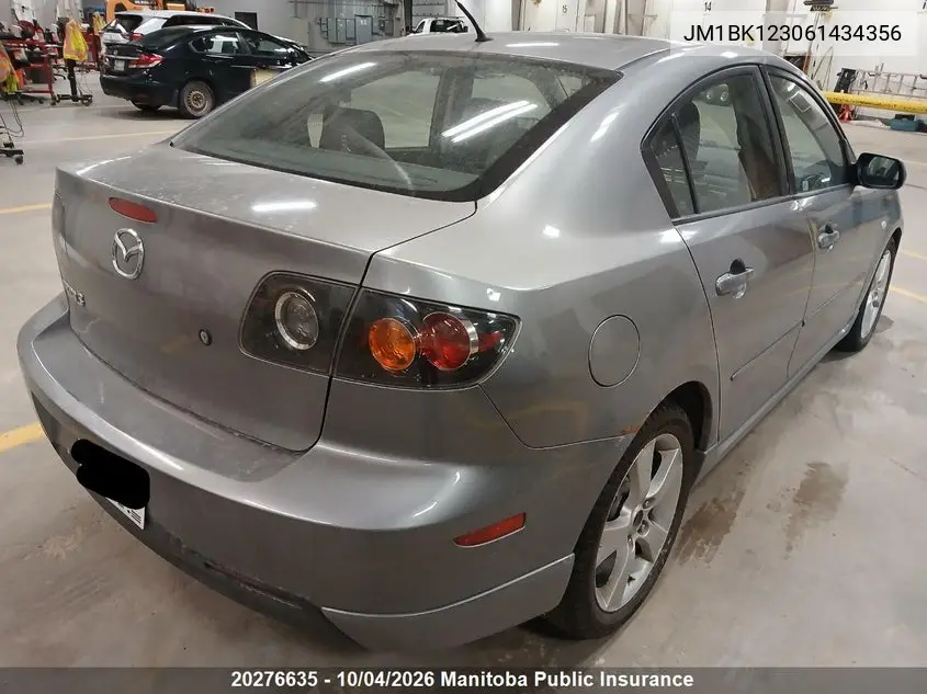 2006 MAZDA 3 VIN JM1BK123061434356 — фото 4