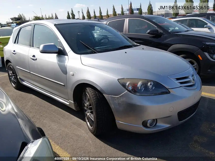 MAZDA 3 2006, VIN JM1BK143X61453610