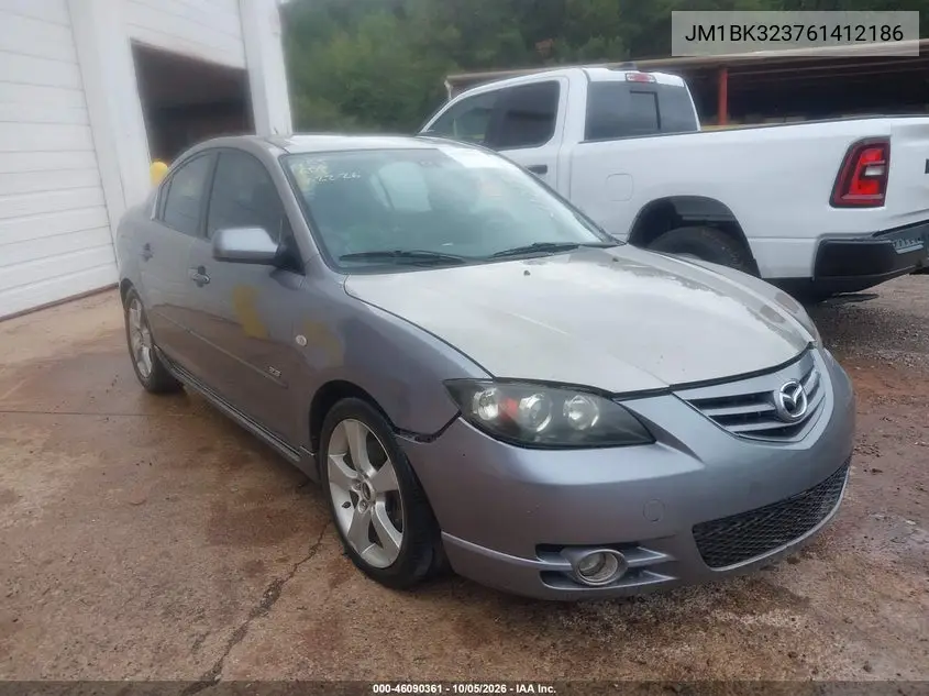 MAZDA 3 2006, VIN JM1BK323761412186