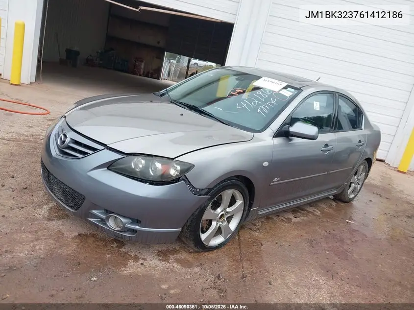 2006 MAZDA 3 VIN JM1BK323761412186 — фото 2