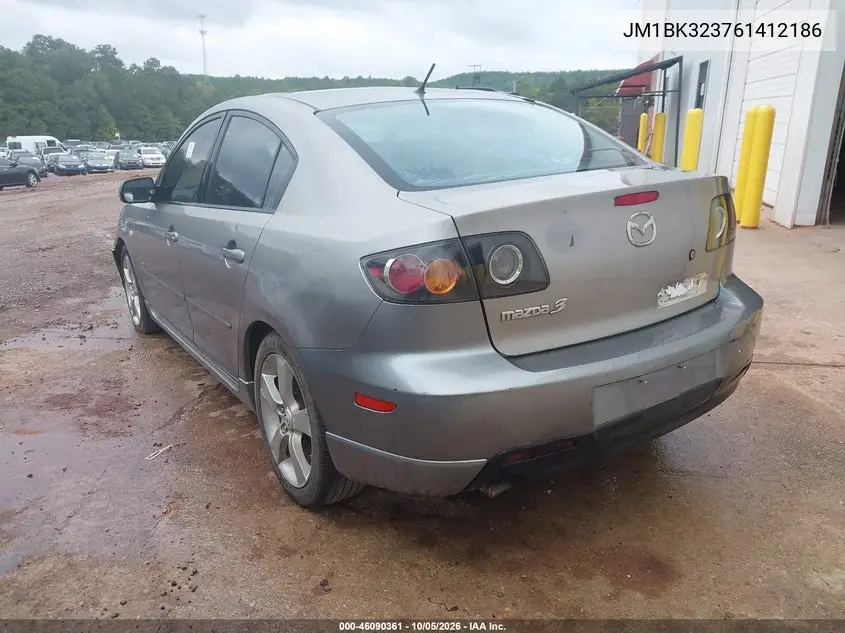 2006 MAZDA 3 VIN JM1BK323761412186 — фото 3