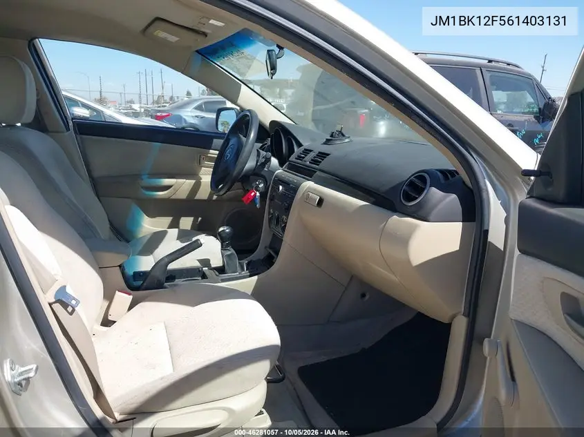 2006 MAZDA 3 VIN JM1BK12F561403131 — фото 5