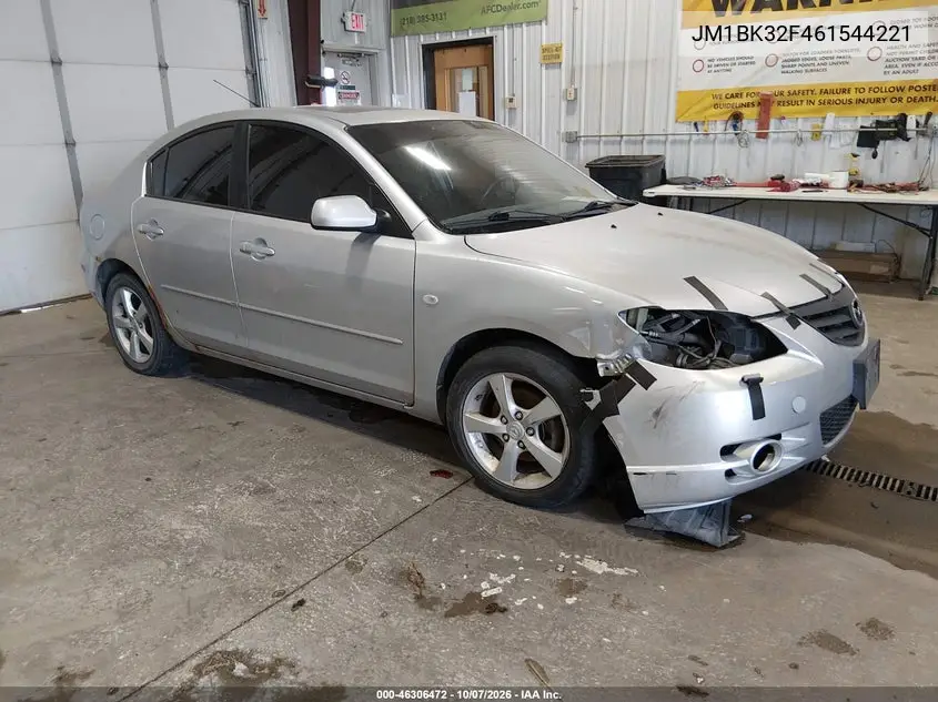MAZDA 3 2006, VIN JM1BK32F461544221