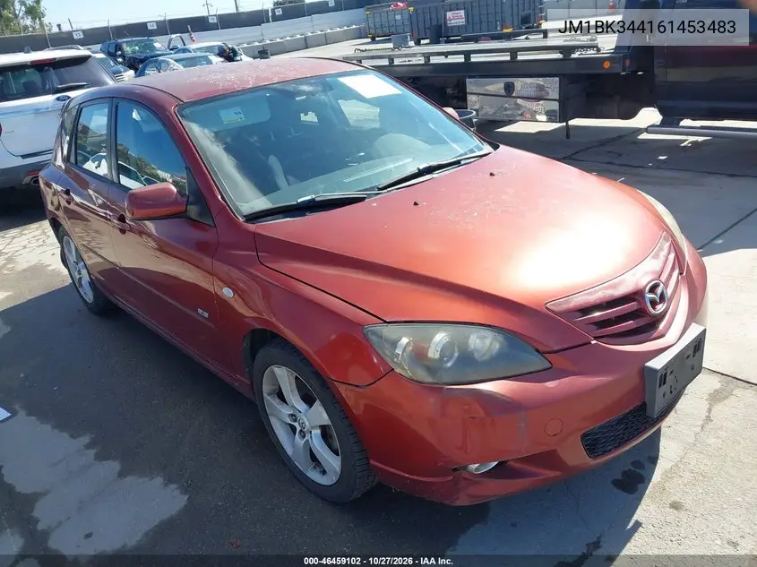 MAZDA 3 2006, VIN JM1BK344161453483