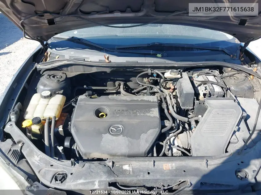 2007 MAZDA 3 VIN JM1BK32F771615638 — фото 10